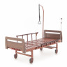Кровать для лежачих больных с матрасом MED-MOS Е-8 ЛДСП (коричневый)